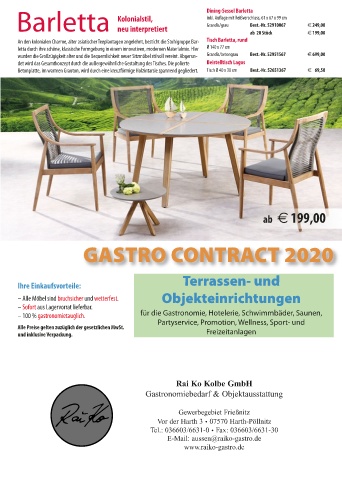 Page 1 - GASTRO CONTRACT 2020 | Sessel-Erhöhungen